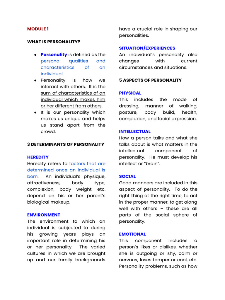 Understanding Personality and Self-Esteem | PDF | Self Esteem | Goal