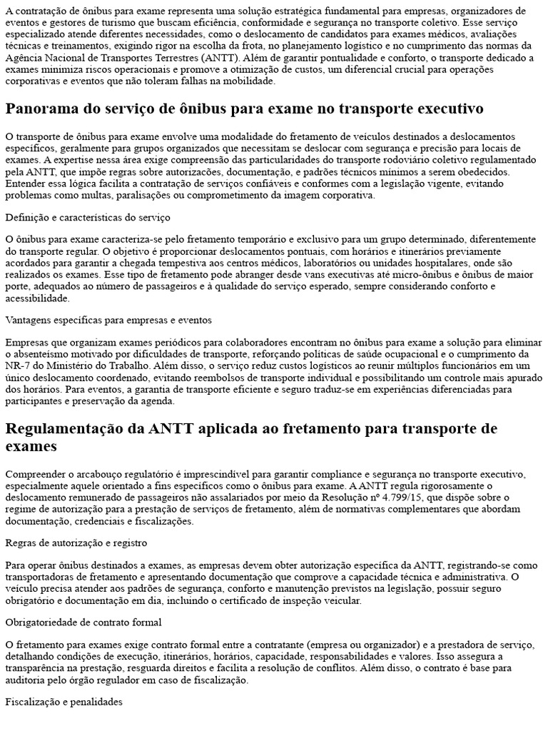 Ônibus para Exame: Conforto e Segurança Que Seu Evento Exige 174196 ...