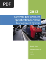 Download Software Requirement Specification for Bank Management System by nnjdxnxj SN89234886 doc pdf
