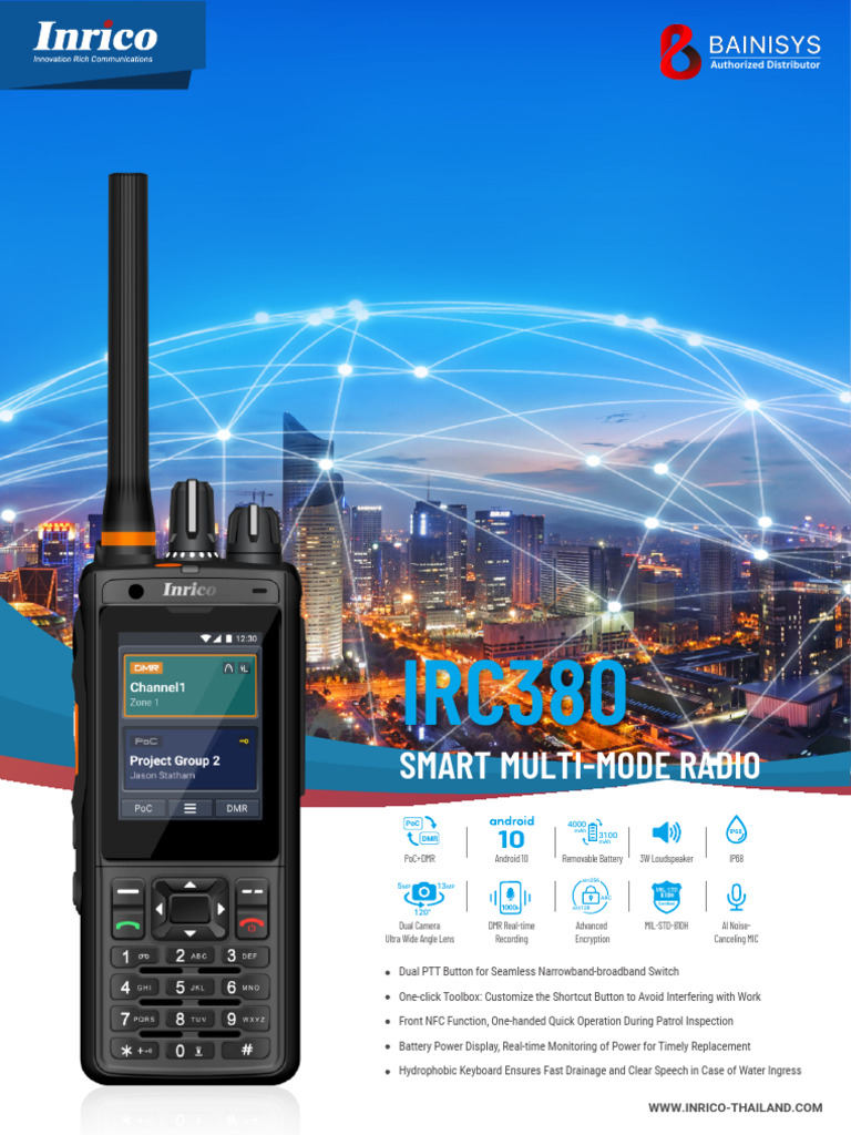 IRC380: Smart Multi-Mode Radio | PDF | Ultra High Frequency | Ieee 802.11