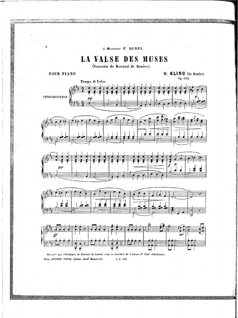 Kling La Valse Des Muses | PDF