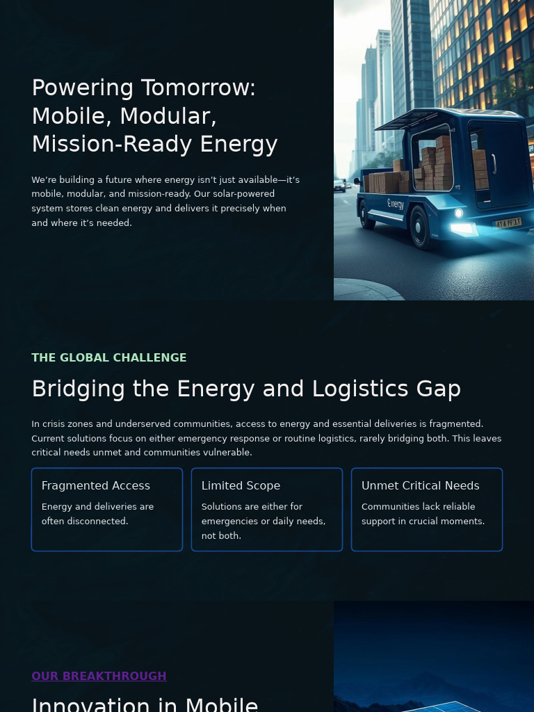 Powering Tomorrow Mobile Modular Mission Ready Energy Simmu | PDF ...