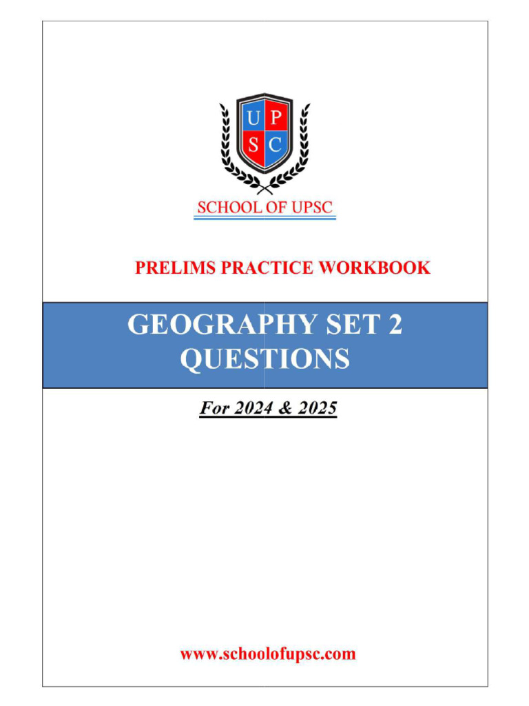 Geography Set 2 Questions | PDF