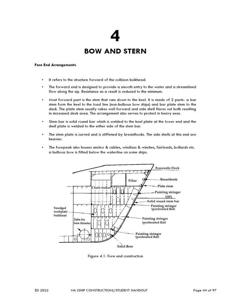 Bow and Stern Construction Overview | PDF | Stern | Ships