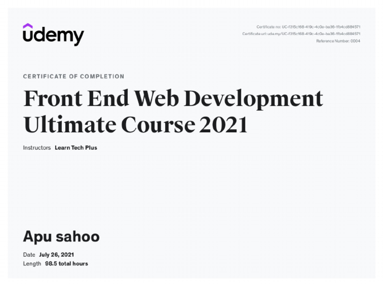 Front End Web Dev | PDF