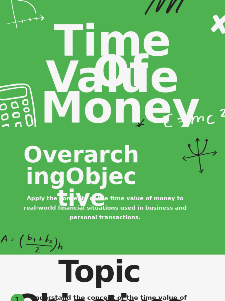 Understanding Time Value of Money | PDF | Present Value | Time Value Of ...