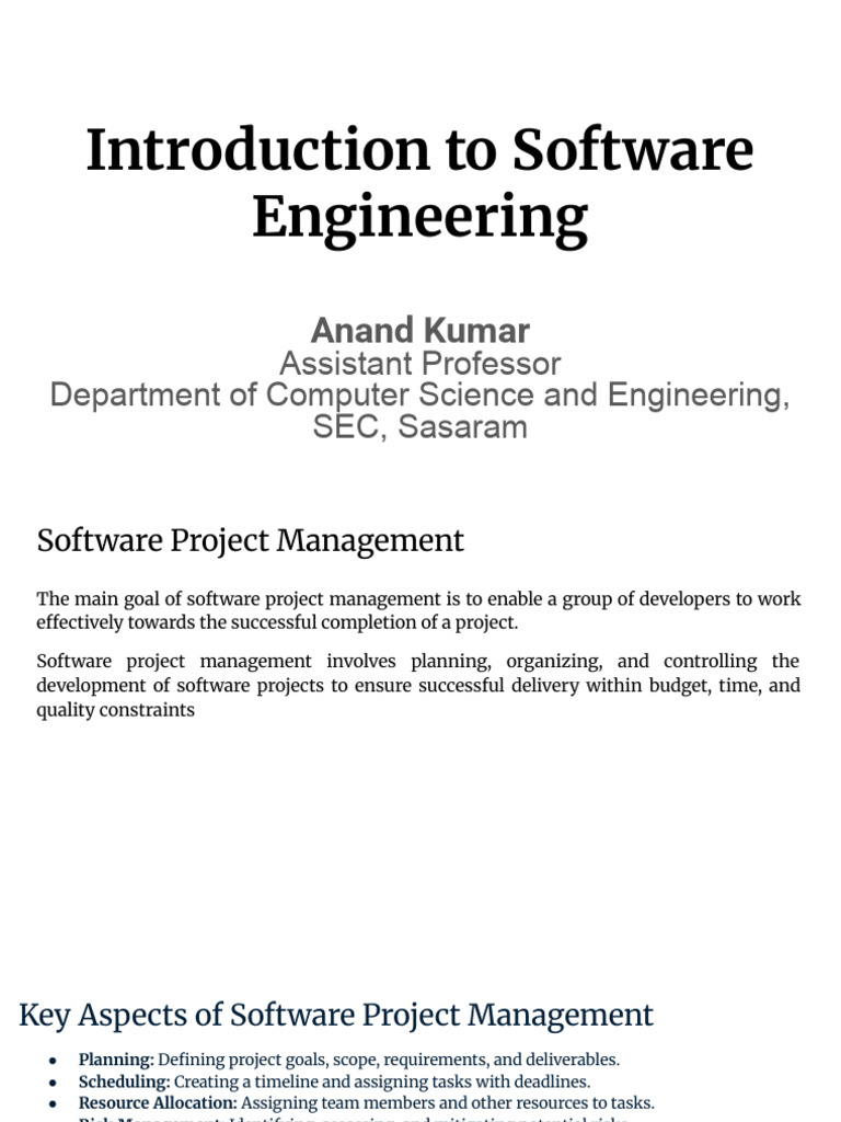 Software Project Management Essentials | PDF | Project Management ...