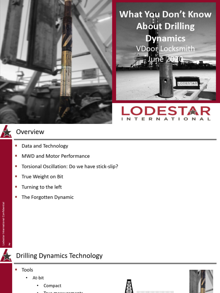 Drilling Dynamics Lodestar Vdoor | PDF | Hertz | Mechanical Engineering