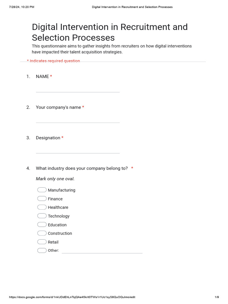 Digital Intervention in Recruitment and Selection Processes - Google ...