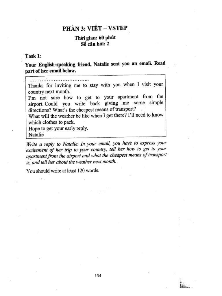 Test 5 Đề Writing | PDF