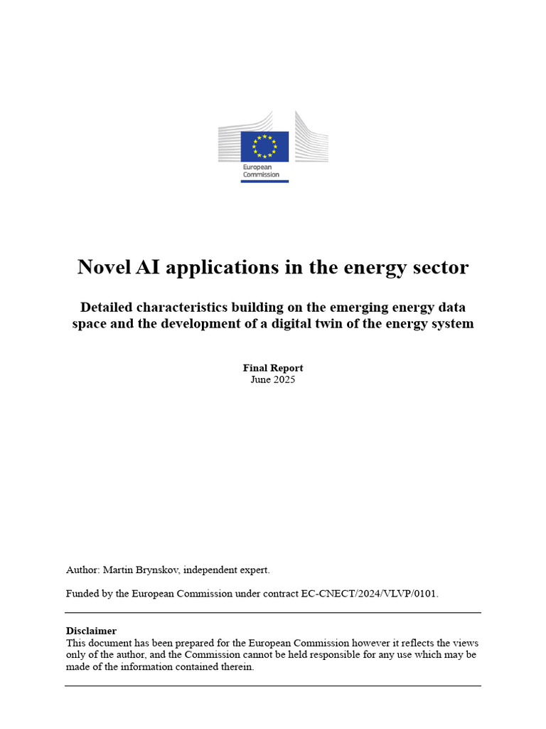 Novel AI Applications in Energy 2025 | PDF | Artificial Intelligence ...