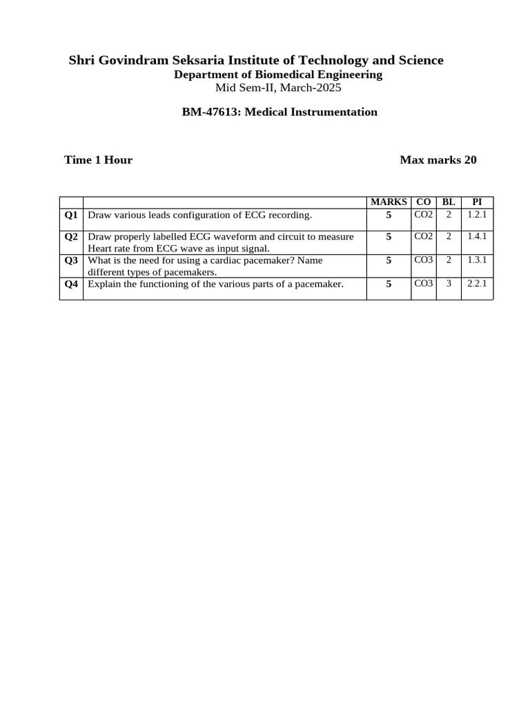 Med - Inst MST II | PDF