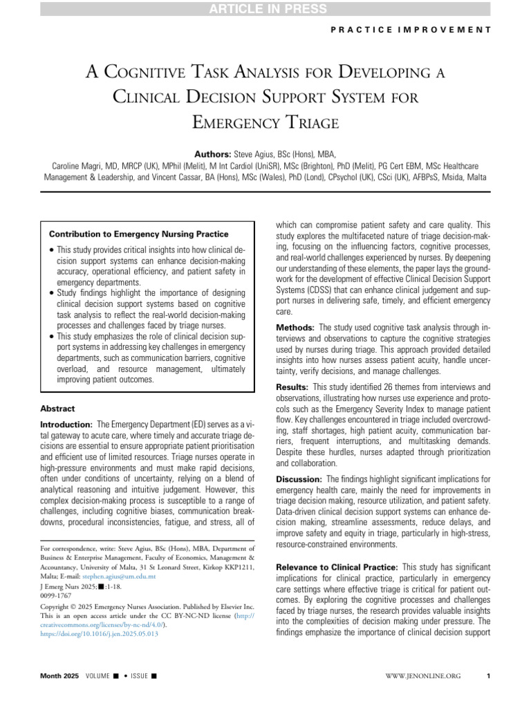 A Cognitive Task Analysis For Developing | PDF | Decision Making ...