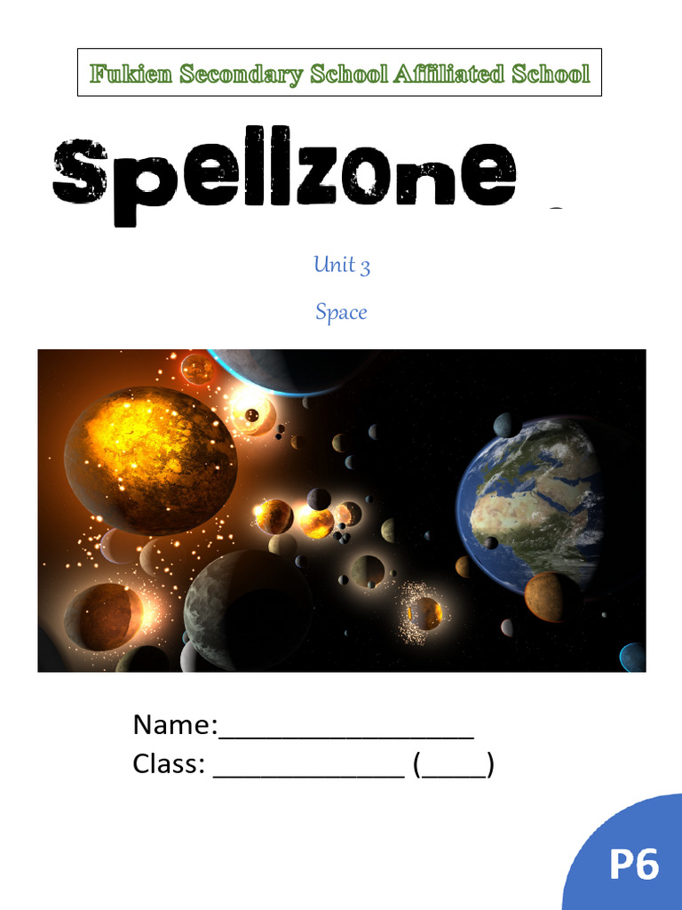 23-24 P6 Unit 3 Spellzone Answer Key | PDF | Moon | Atmosphere