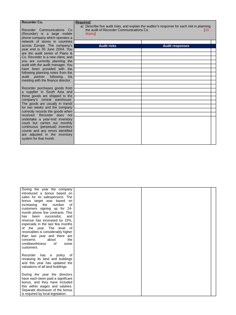 Recorder Co | PDF