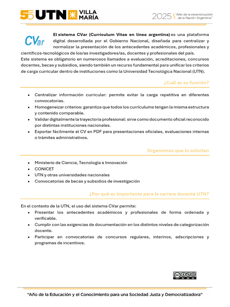 El Sistema CVar - Final | PDF