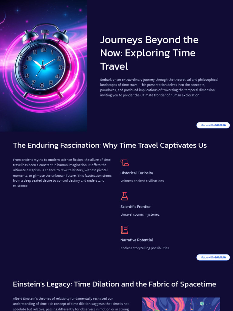 Journeys Beyond The Now Exploring Time Travel | PDF | Time Travel | Time