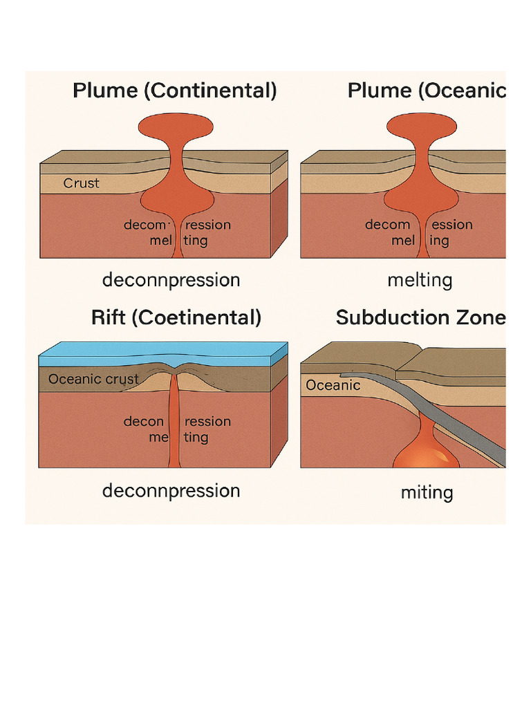 Magma Generation in Tectonic Settings | PDF