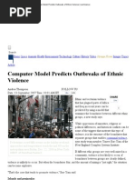 Computer Model Predicts Outbreaks of Ethnic Violence - LiveScience
