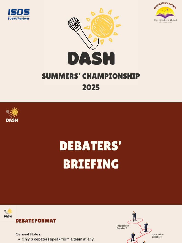 2025 Debaters' Briefing Guide | PDF | Argument | Knowledge