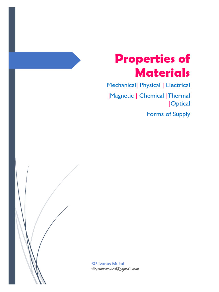 Properties of Engineering Materials Guide | PDF | Young's Modulus ...