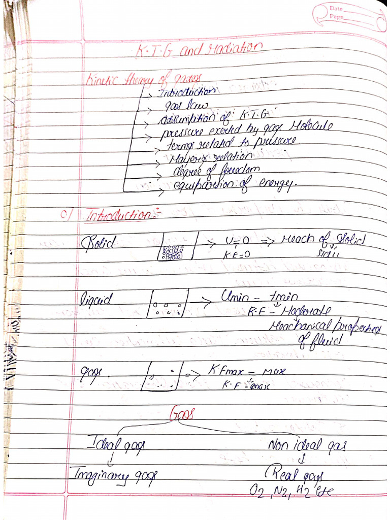 K.T.G and Radiation Notes | PDF