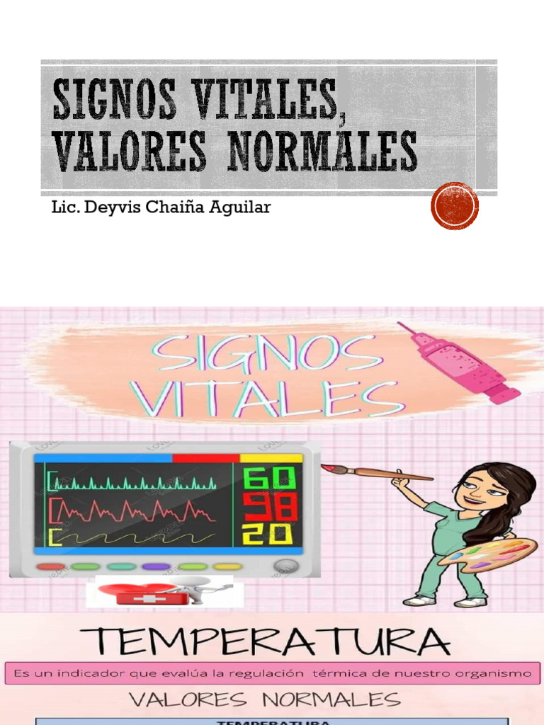Signos Vitales, Valores Normales | PDF