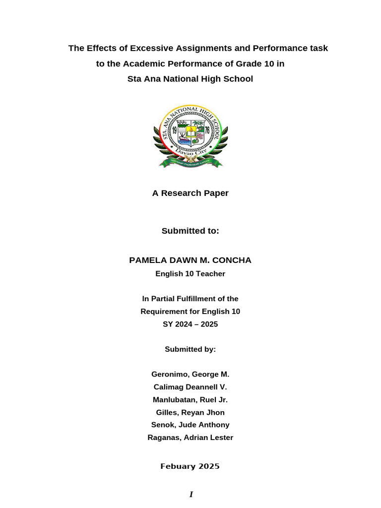 Impact of Excessive Assignments on Students | PDF | Homework | Workload