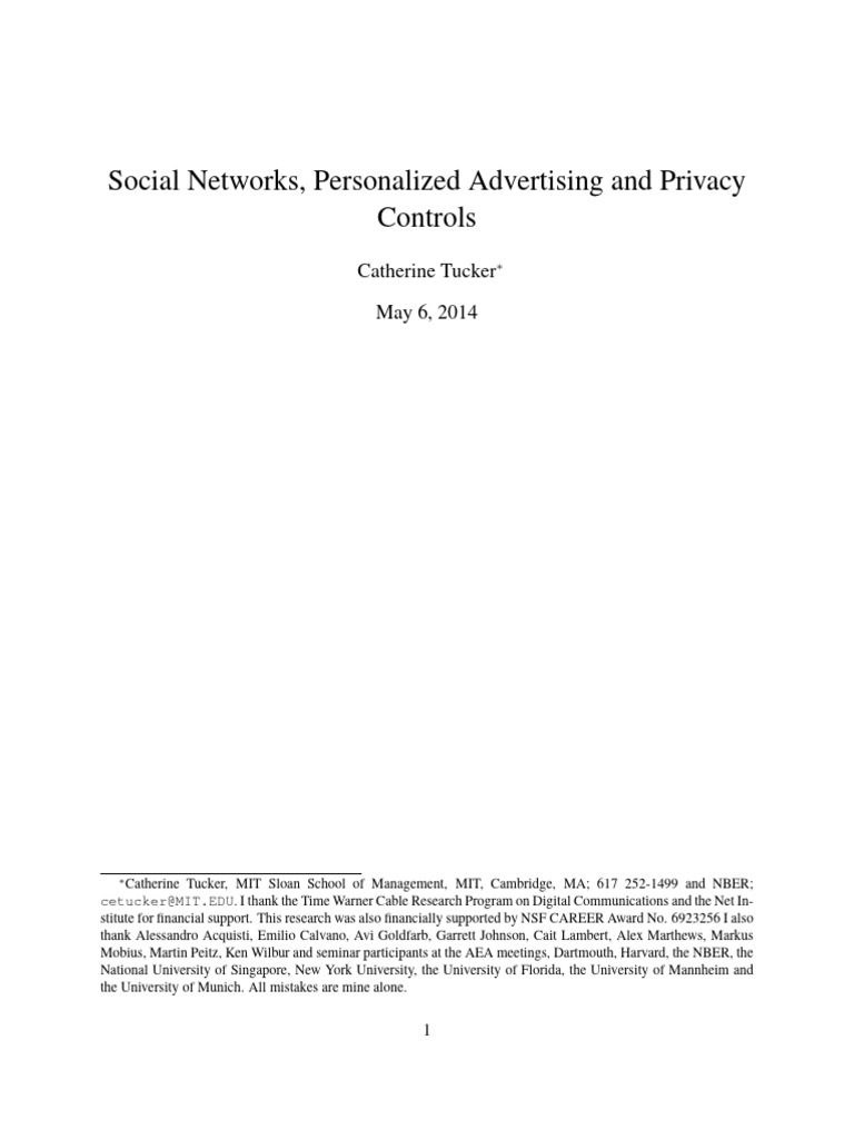 Privacy Controls Boost Ad Effectiveness | PDF | Privacy | Advertising