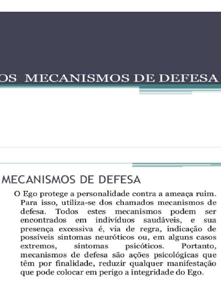 Mecanismos de Defesa | PDF