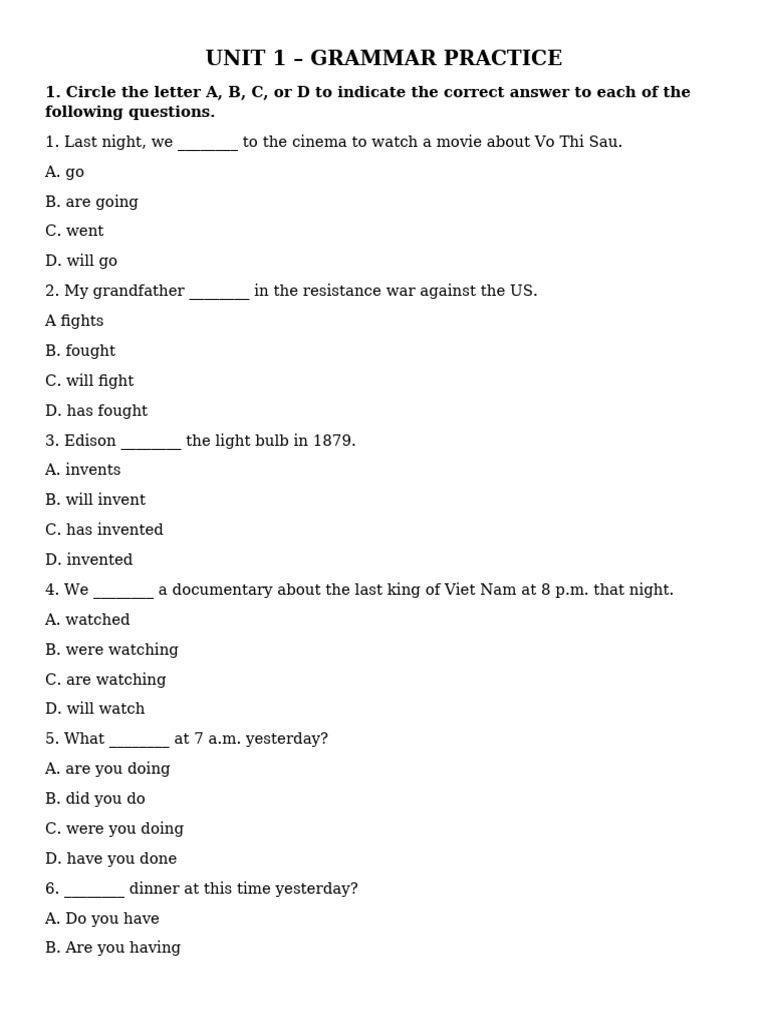 Grammar Practice Exercises for Students | PDF | Chess | Chess Theory