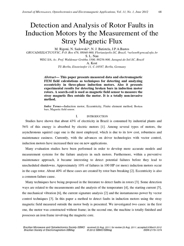 Detecting Induction Motor Rotor Faults | PDF | Electric Motor ...