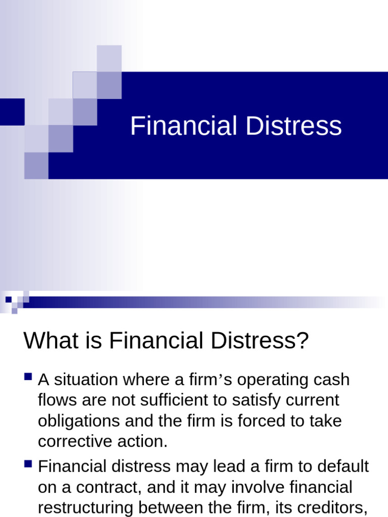 Understanding Financial Distress and Bankruptcy | PDF | Bankruptcy ...