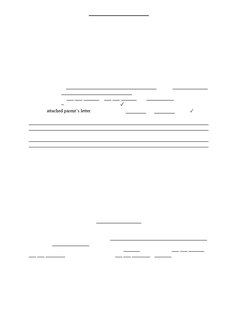 Nursing Student Leave Application Form | PDF