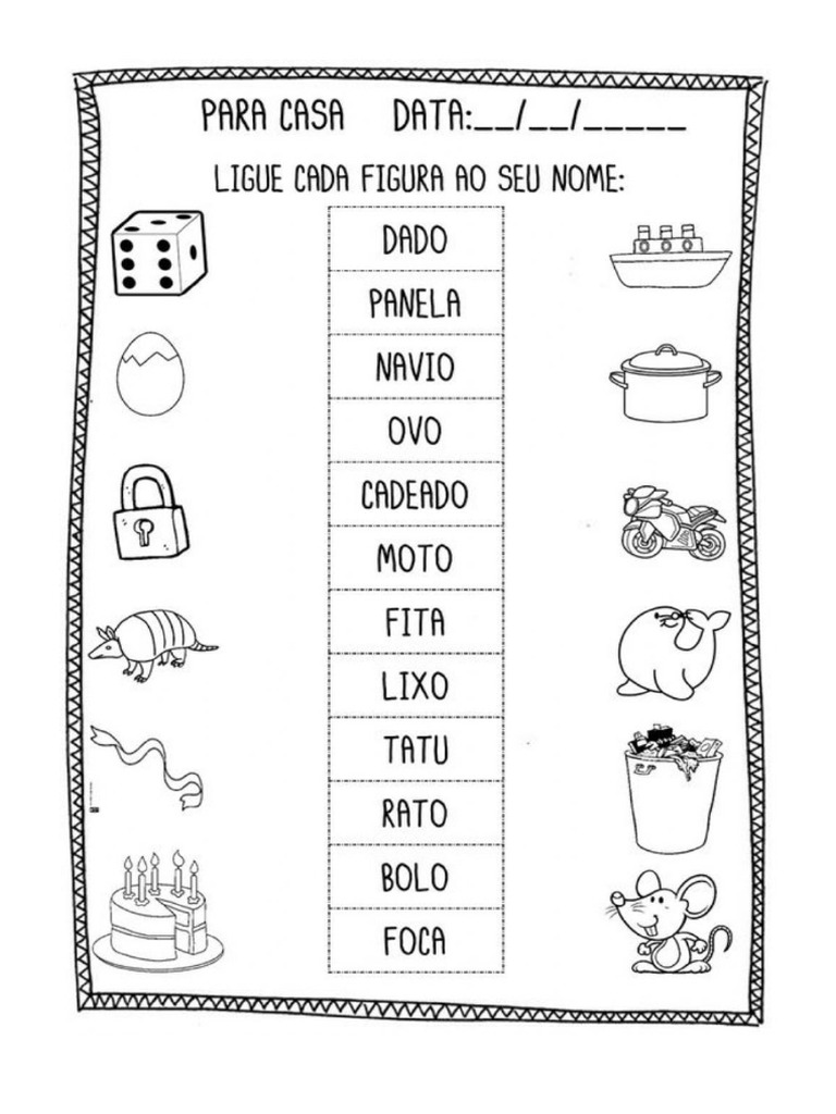 Atividade de Ligar Desenhos | PDF