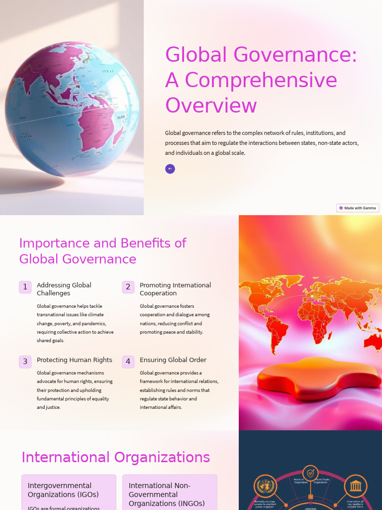 Global Governance A Comprehensive Overview | PDF | United Nations ...