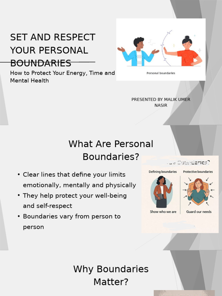 Personal Boundaries for Self-Care | PDF