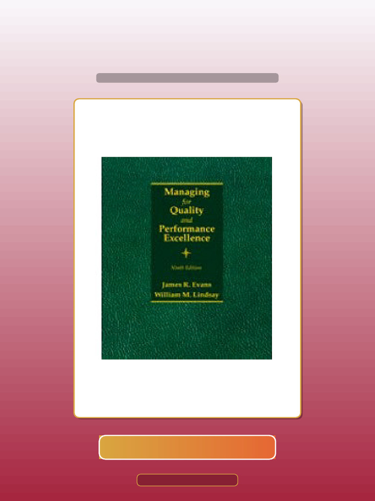 Managing For Quality and Performance Excellence 9th Edition Ebook and ...