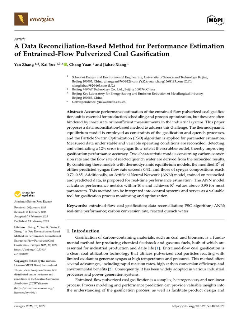 A Data Reconciliation-Based Method For Performance Estimation | PDF ...