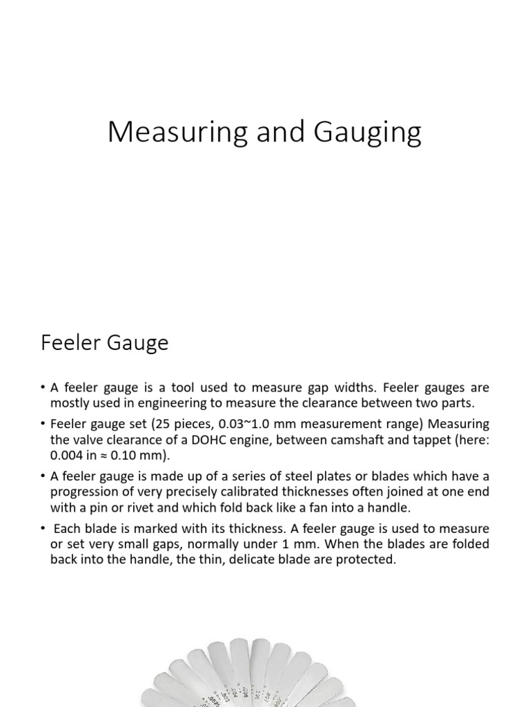 Unit 4- Measuring and Gaugin | PDF