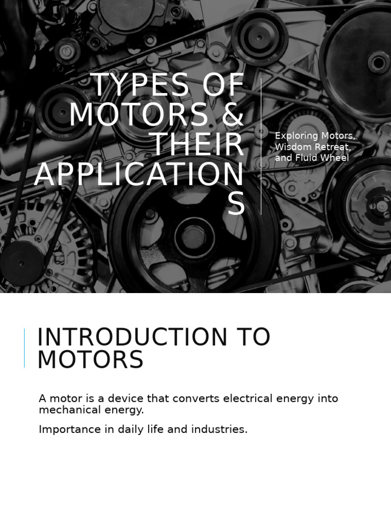 Types Of Motors Presentation Pdf