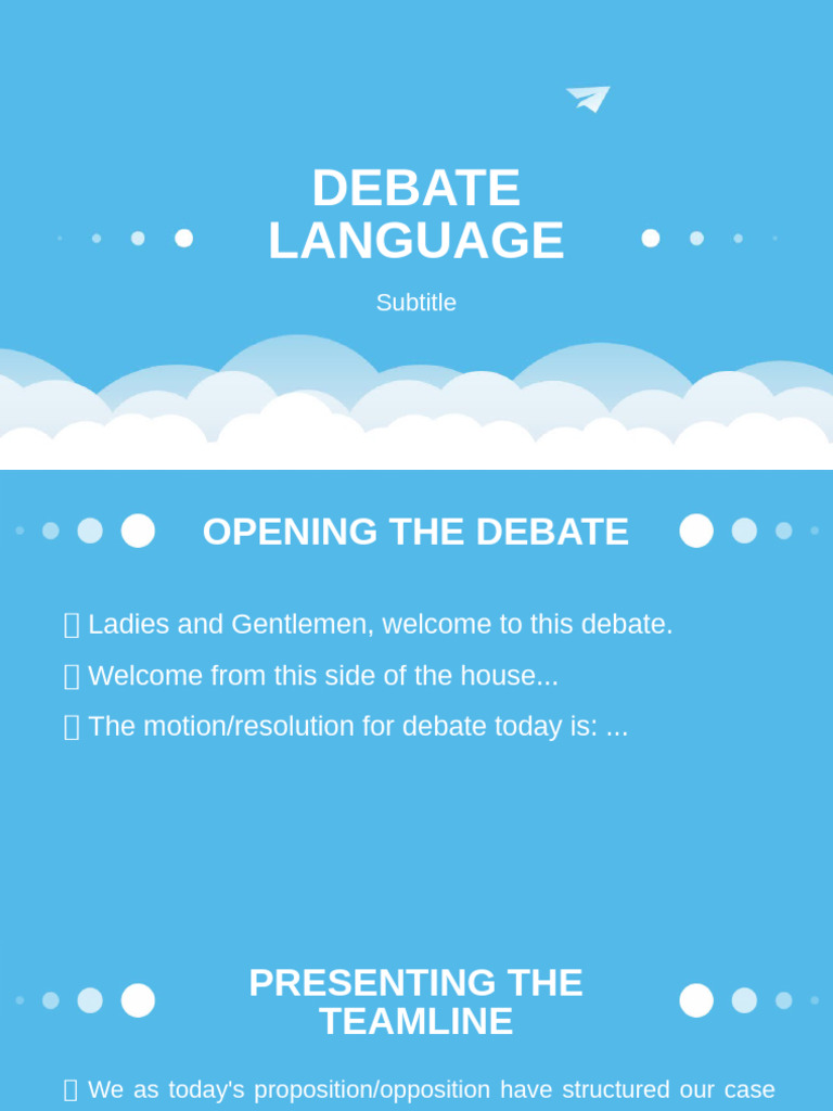 Debate Language | PDF