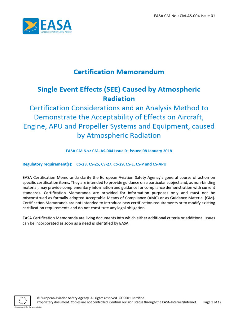 SEE Effects on Aircraft Systems | PDF