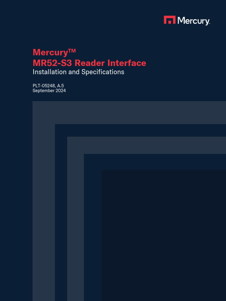 MR52-S3 Reader Interface Manual | PDF | Switch | Relay