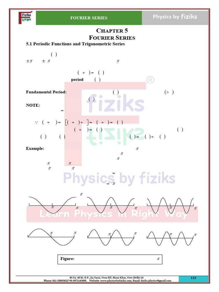Understanding Fourier Series | PDF | Trigonometric Functions | Complex ...
