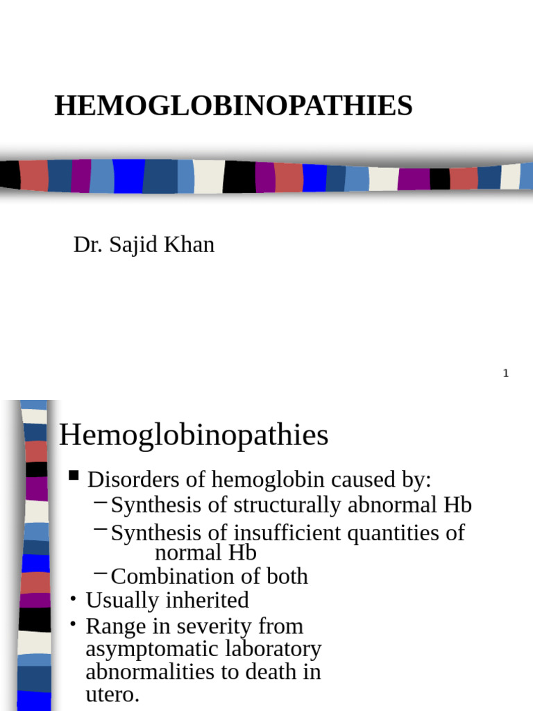Understanding Hemoglobinopathies | PDF | Anemia | Hemoglobin