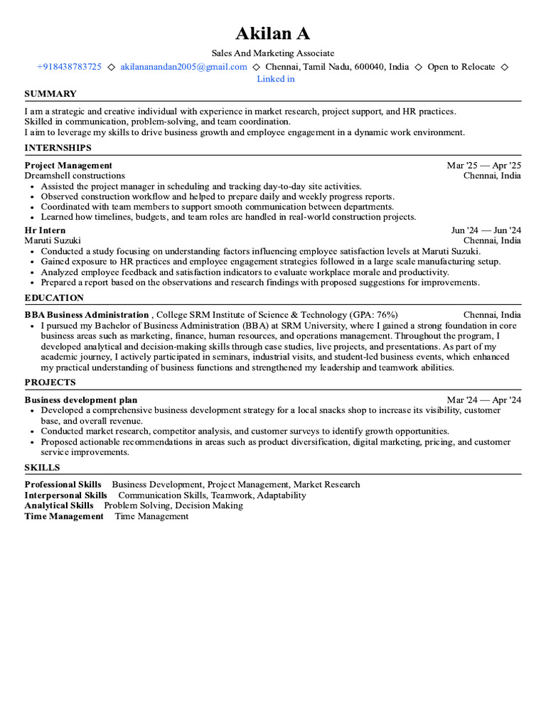 Resume S&M | PDF | Marketing | Marketing Research