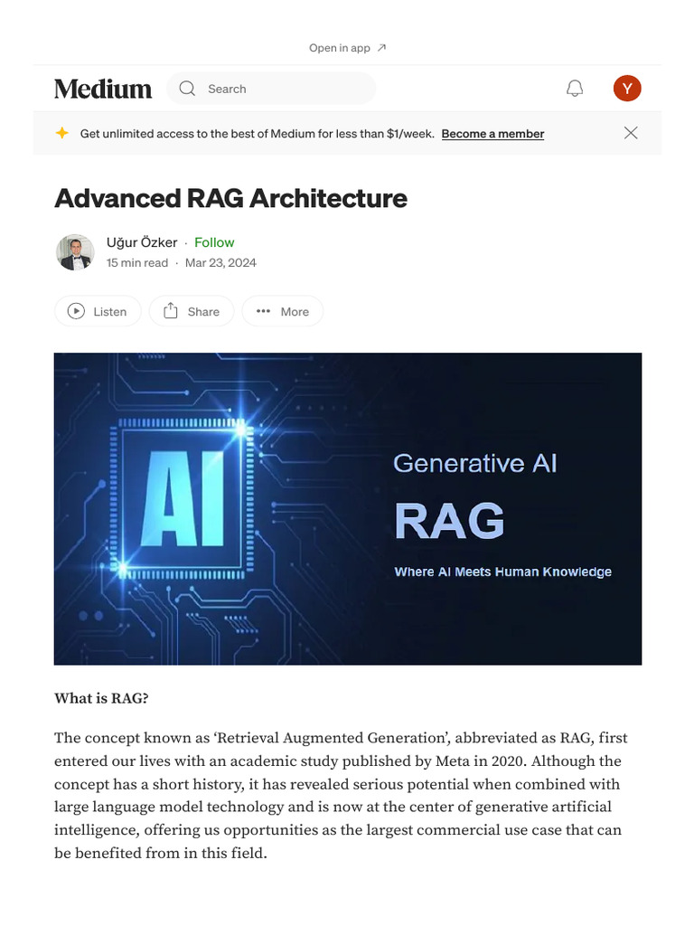 Advanced RAG Architecture Explained | PDF | Databases | Information