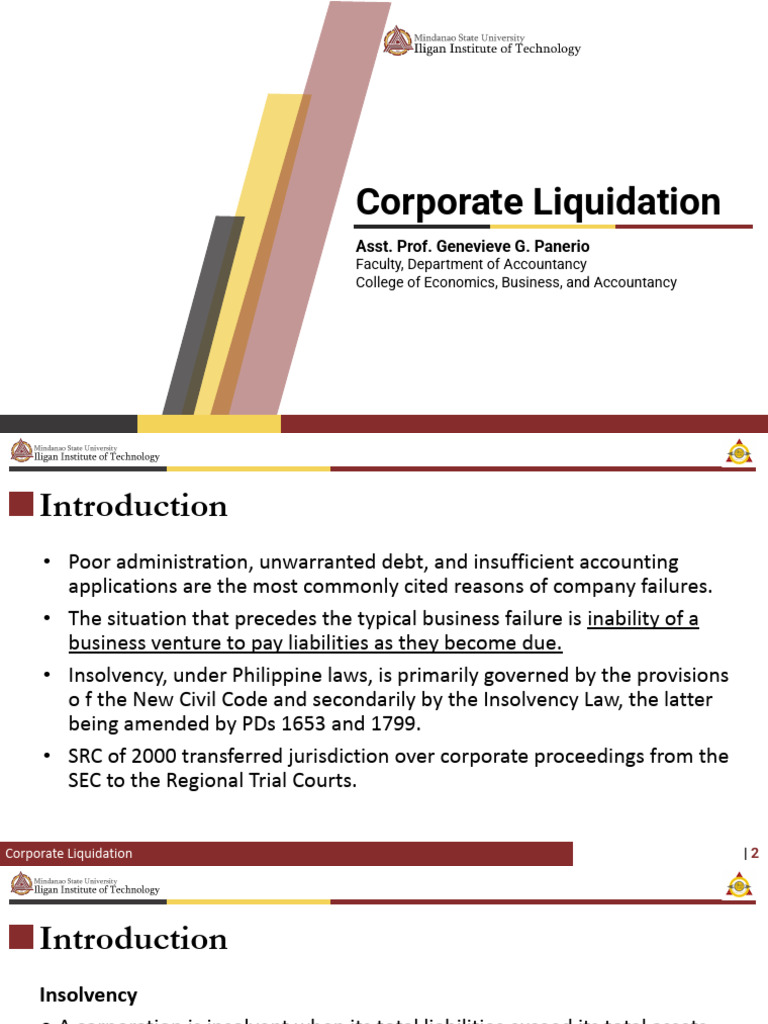 Understanding Corporate Liquidation Process | PDF | Bankruptcy | Insolvency