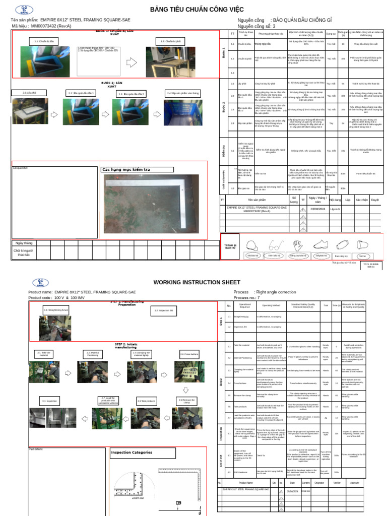 WI Process No.7 Right Angle Correction | PDF